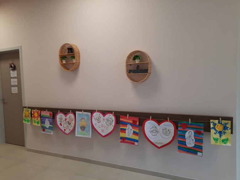 Výtvarné práce v Alzheimer Home Lázně Bohdaneč
